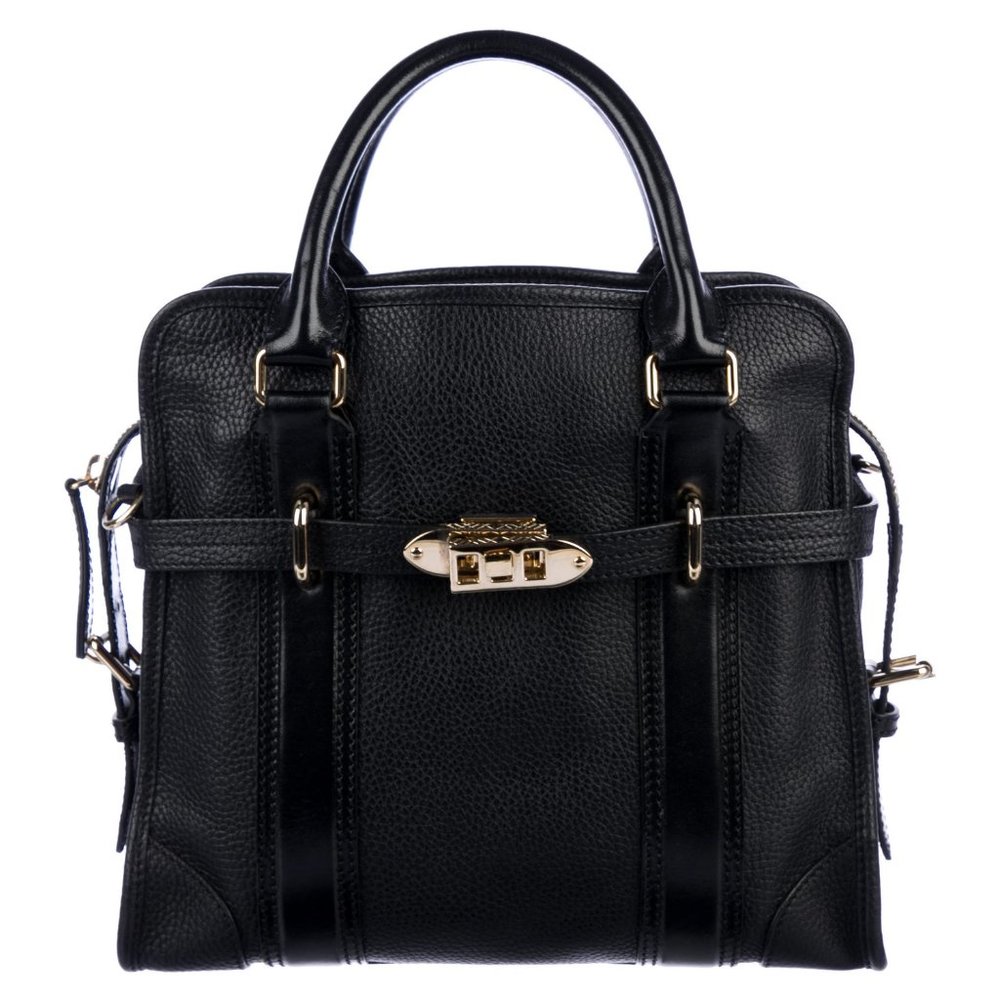BURBERRY Medium Leather Portrait Minford Bag